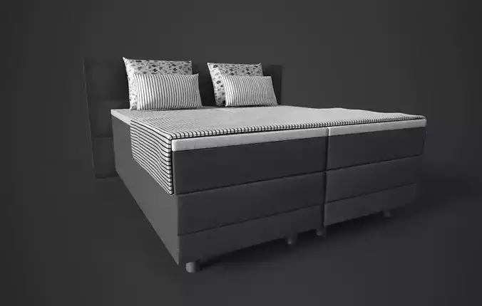 Bed Sofa  Free low-poly 3D model