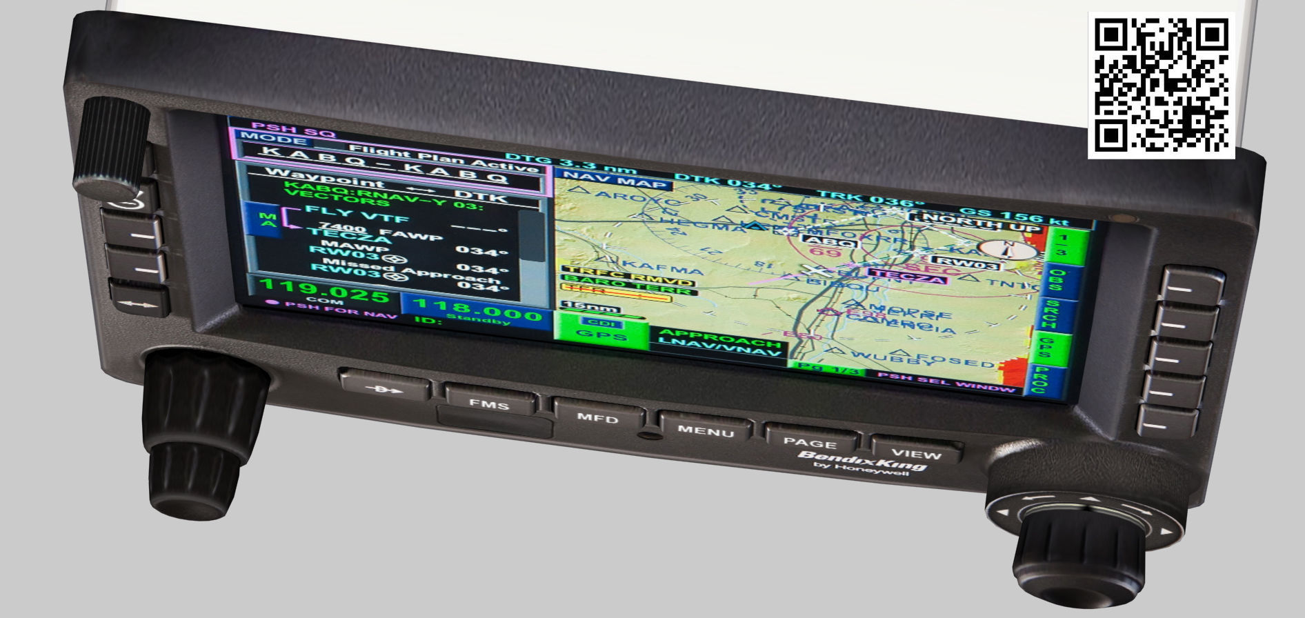 Bendix King KSN-770 multifunction Integrated Navigator Low-poly 3D model_3