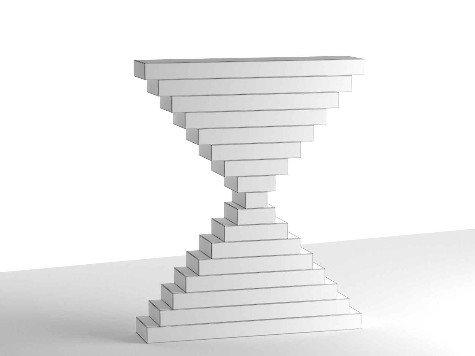 Hour Rose Sculpture 3D model_1