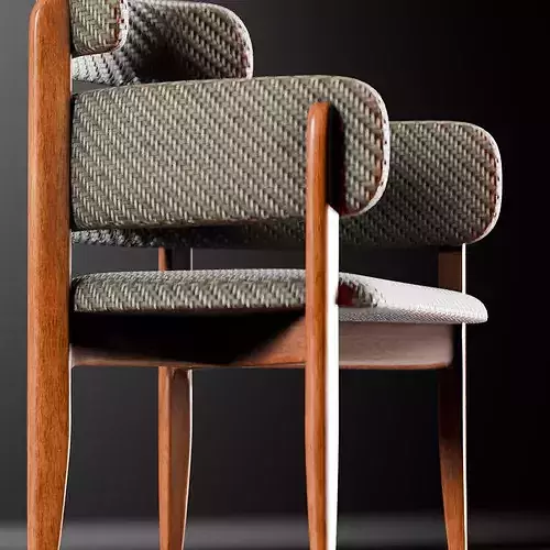 Eclipse Chair Low-poly 3D model 2