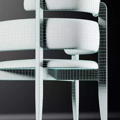 Eclipse Chair Low-poly 3D model 7
