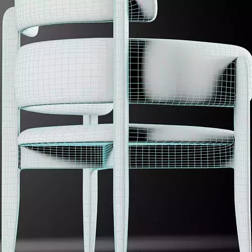 Eclipse Chair Low-poly 3D model 6