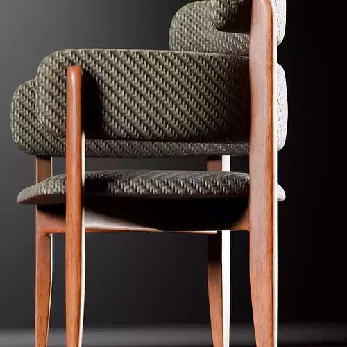 Eclipse Chair Low-poly 3D model 4