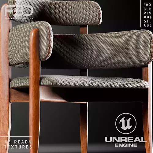 Eclipse Chair Low-poly 3D model