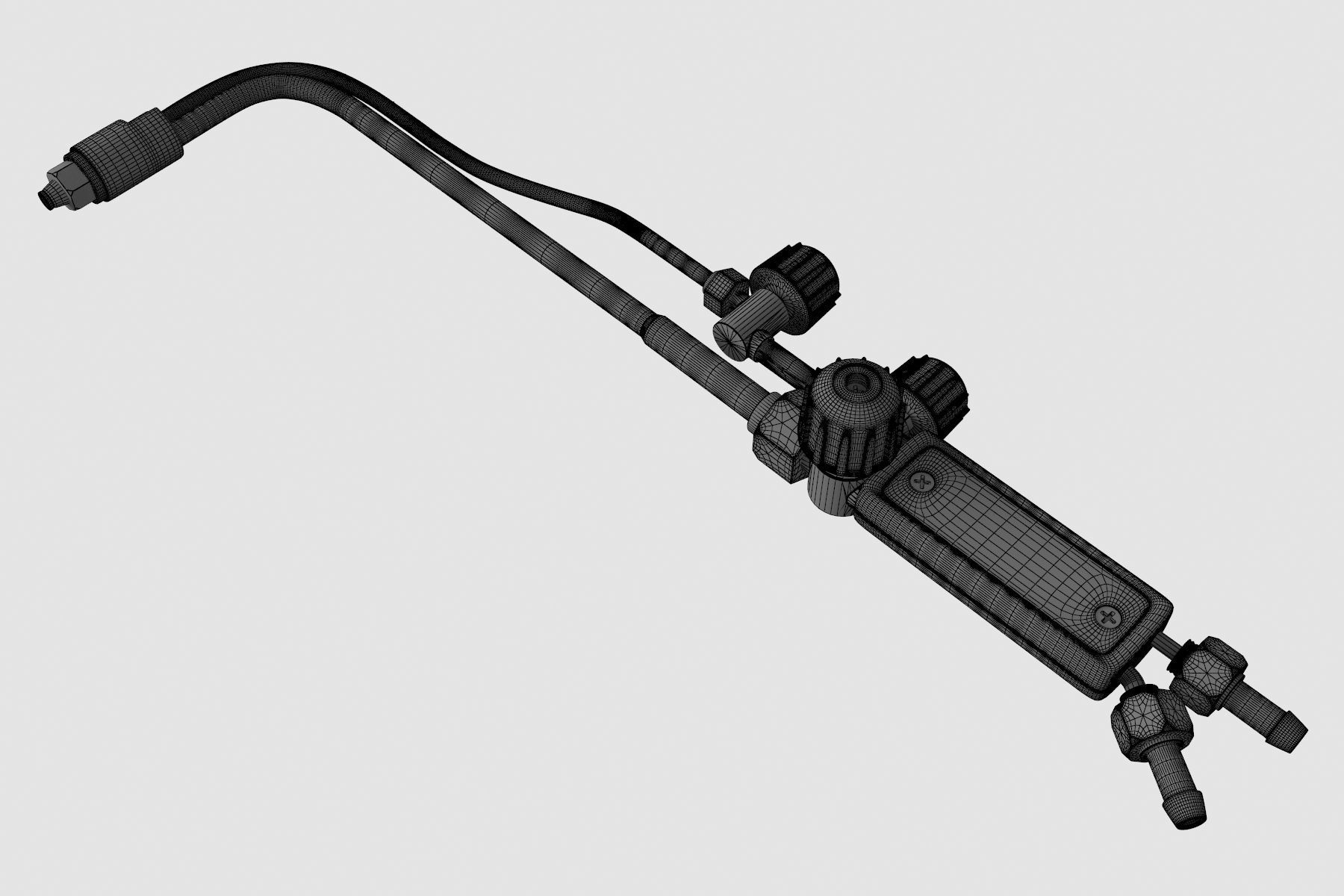 Cutting torch 3D model_9