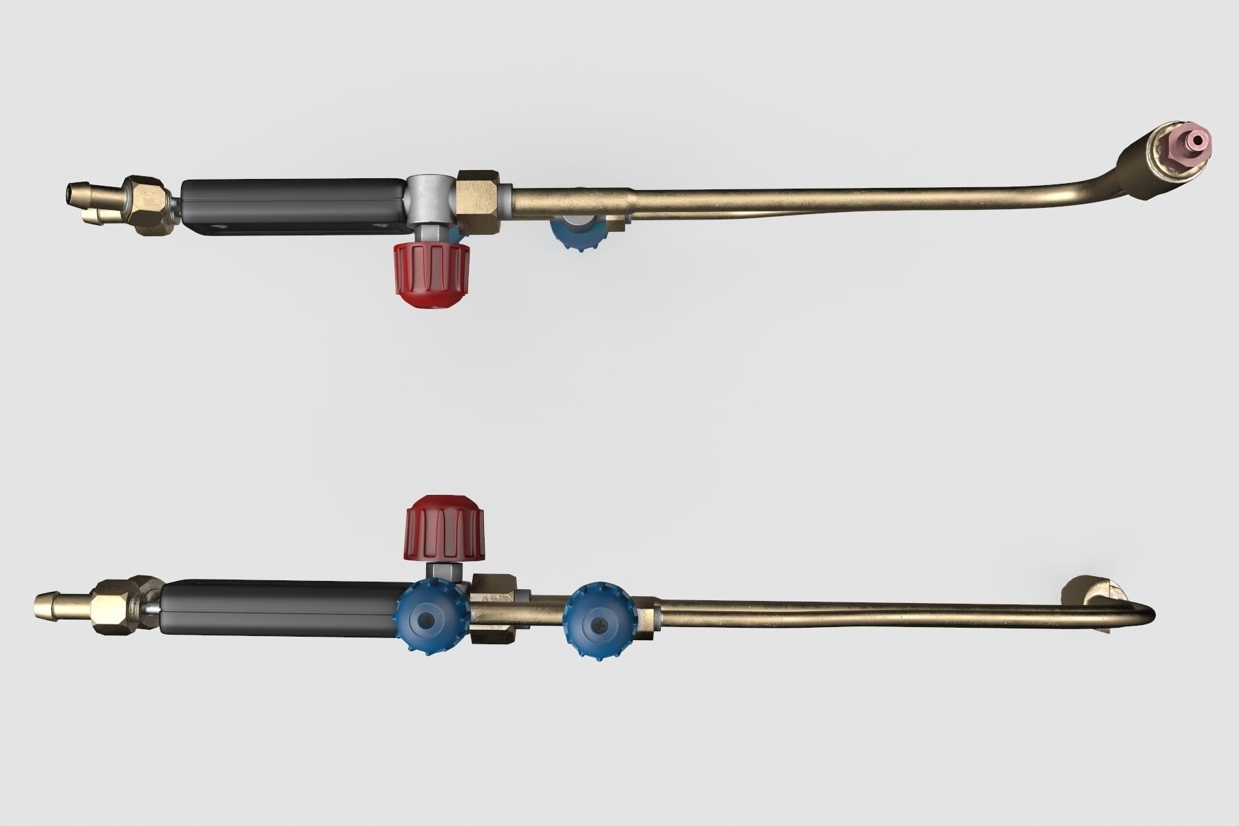 Cutting torch 3D model_5