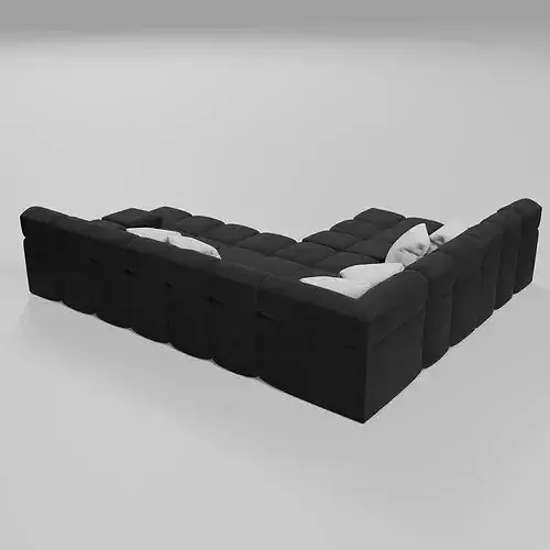 Pearl Contrast Sofa 3D model 4