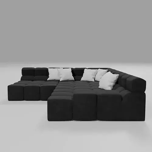 Pearl Contrast Sofa 3D model