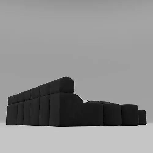 Pearl Contrast Sofa 3D model 3