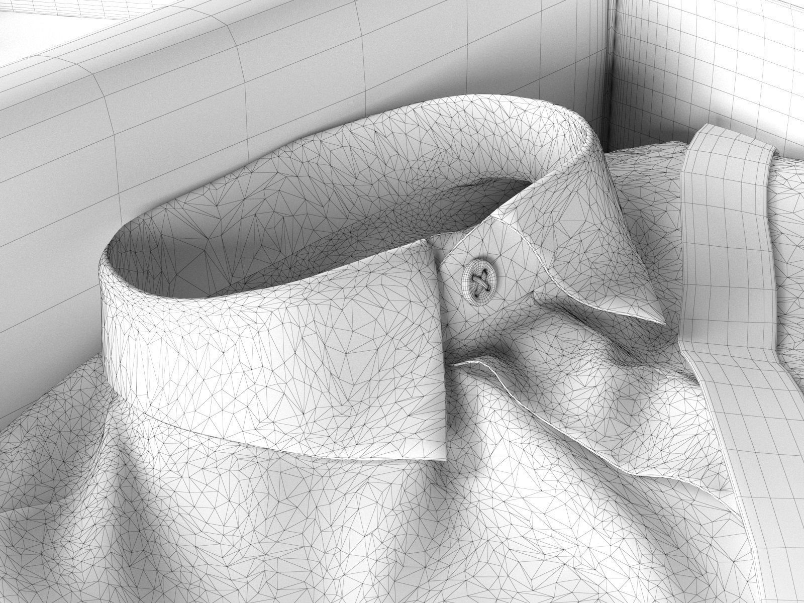 Vintage Suitcase with Hat Clothes and Book 3D model_4