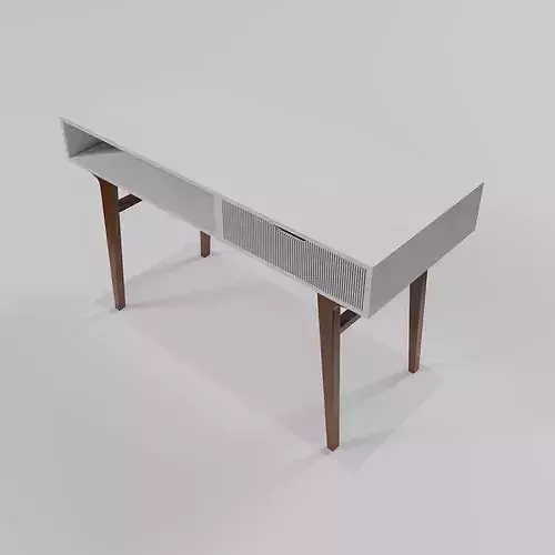 Ivory Stream Table 3D model 3