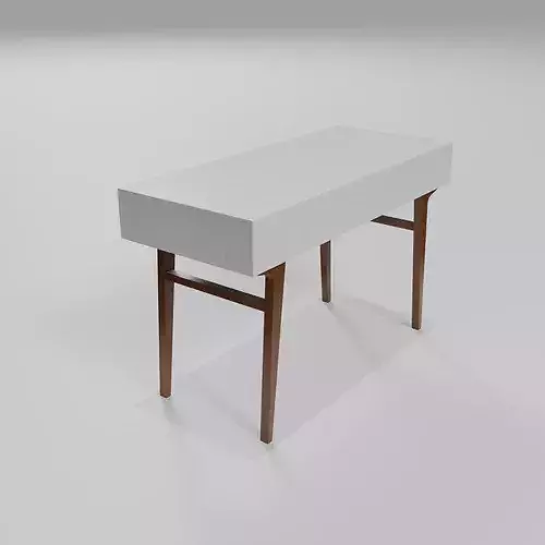 Ivory Stream Table 3D model 5
