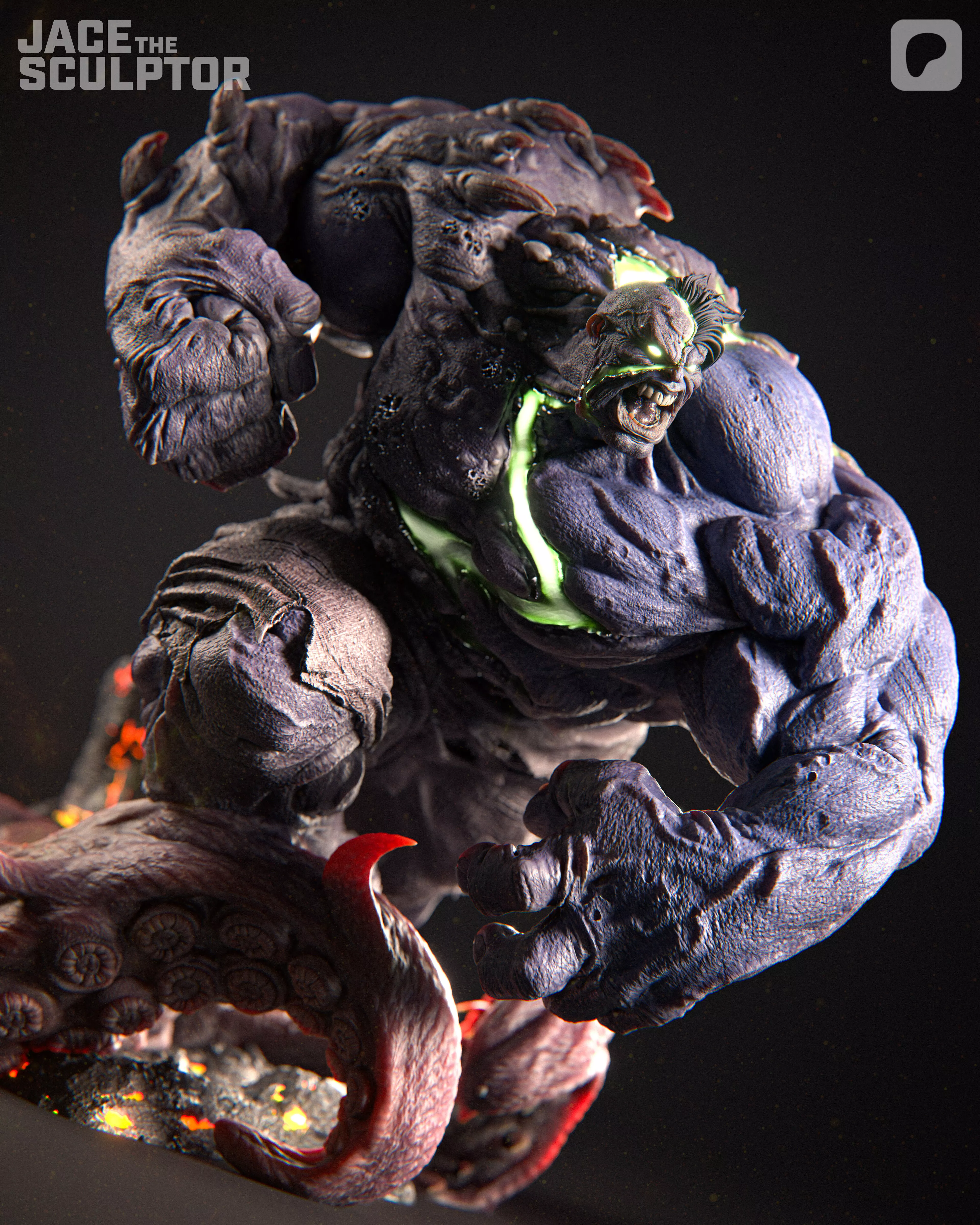 Infernal Hulk 1-6 STL model 3D print model