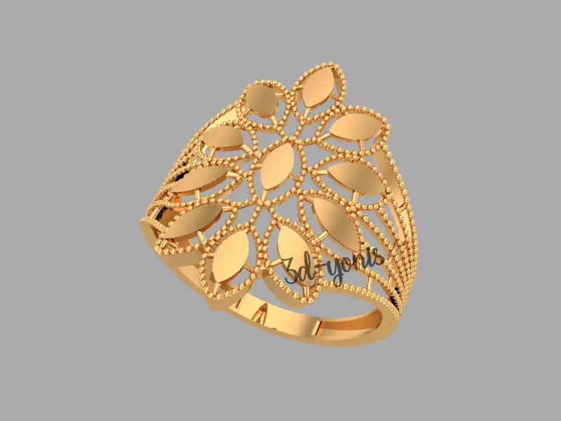 ring 3dm-stl- model 13 3D print model