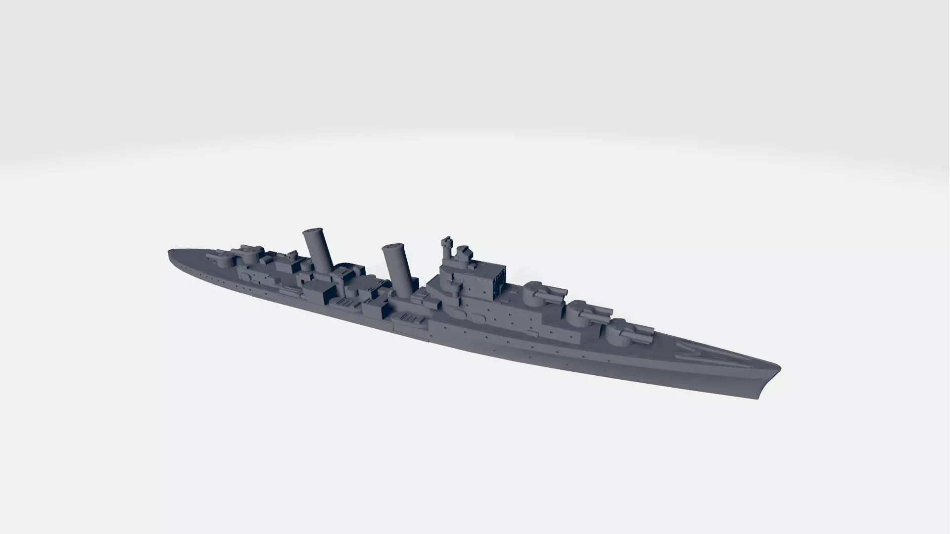 HMS Dido 3D print model