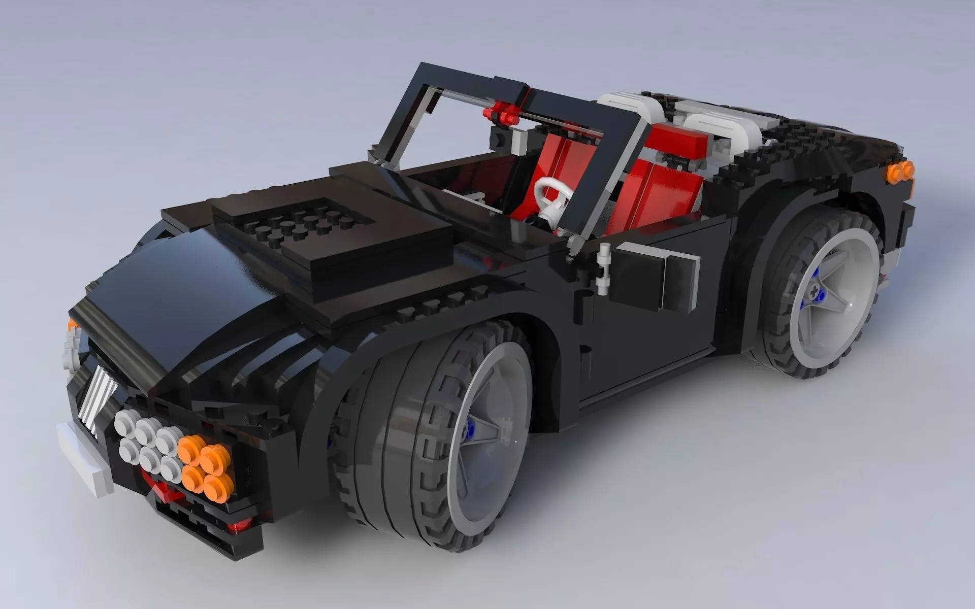 Lego car racing 3D model
