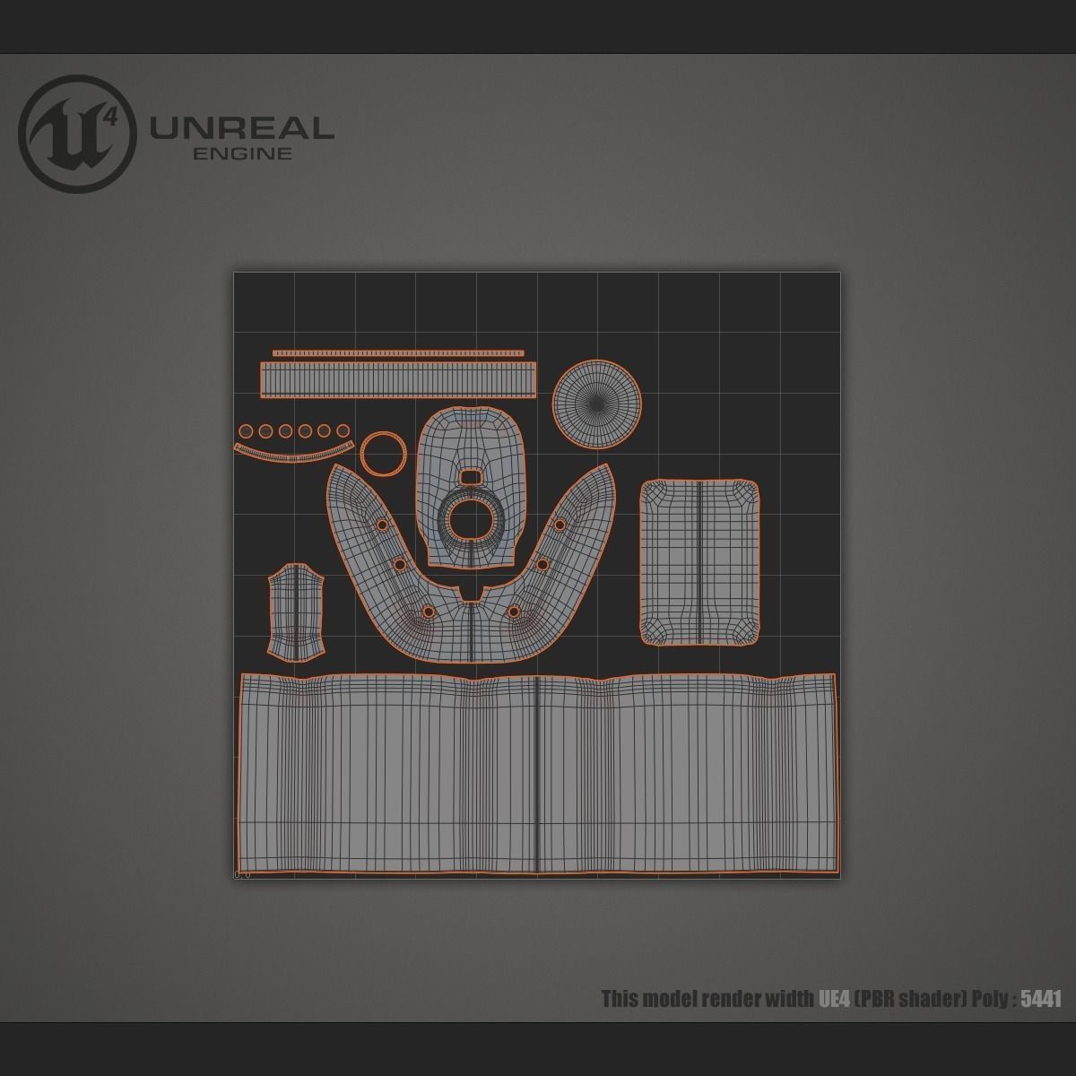 Plastic jerrycan Low-poly 3D model_5