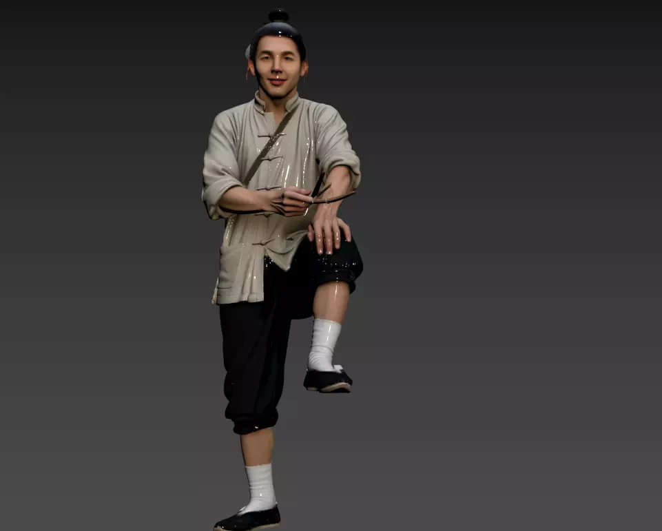 D035- Song Dynasty Street Shaver 3D model