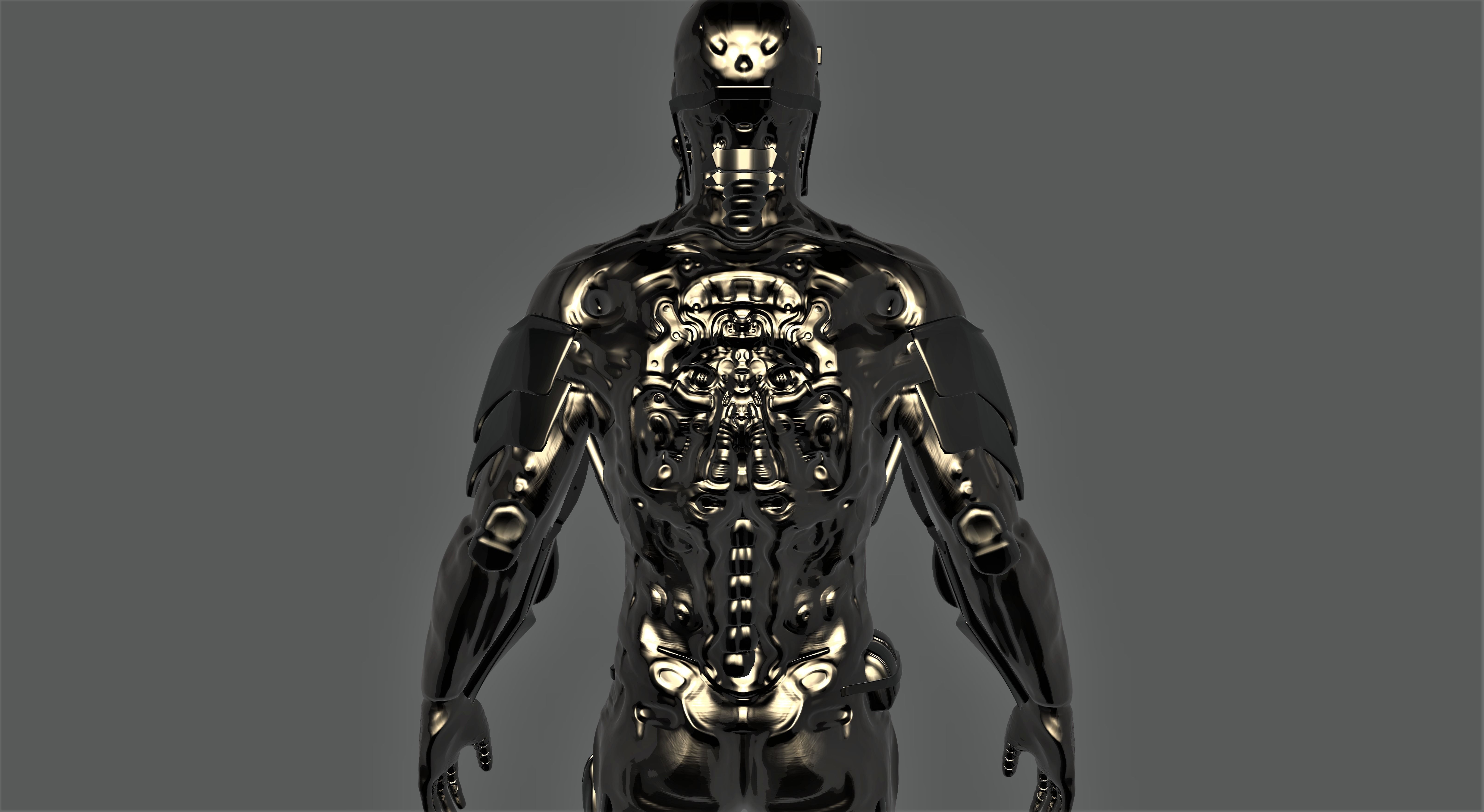 Titanium Armor free 3D model CGTrader