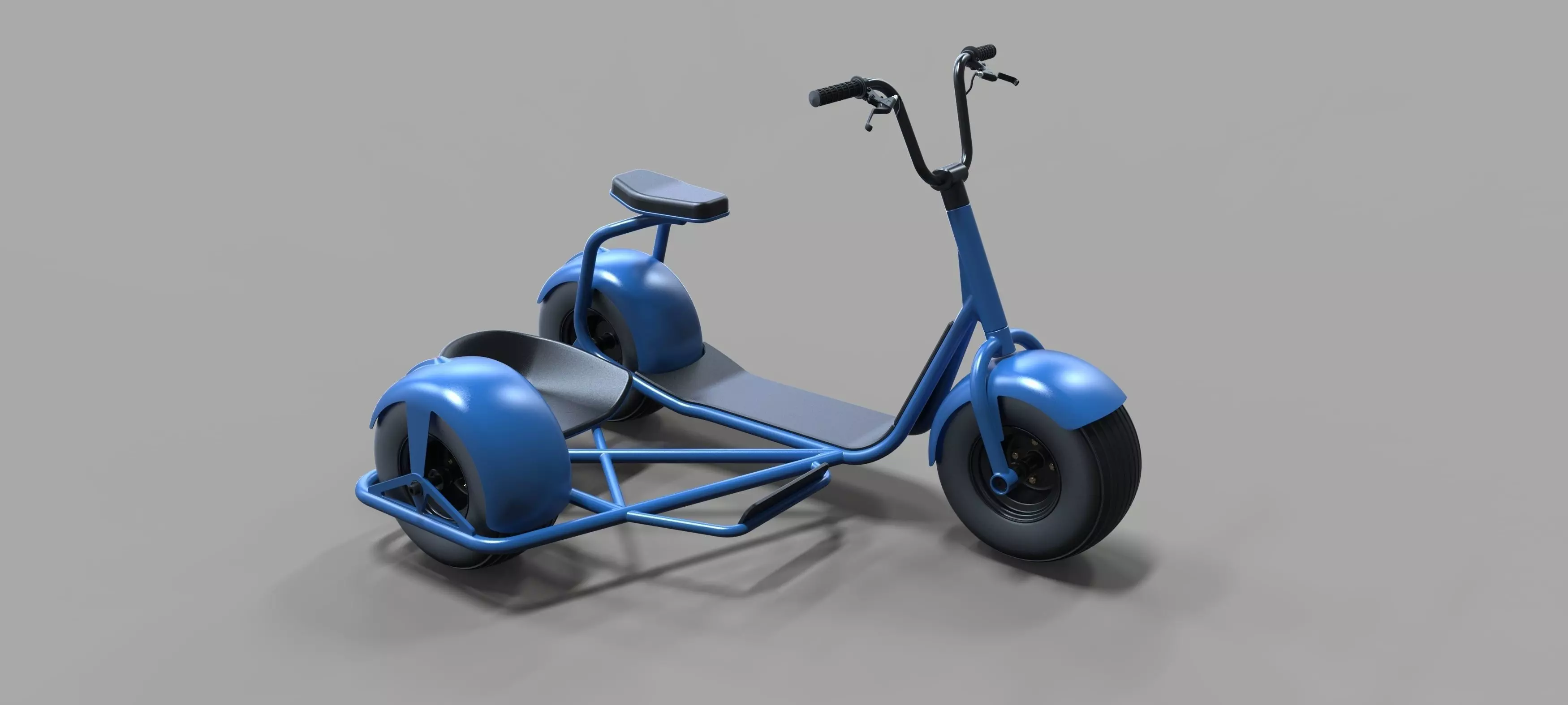 Scrooser with sidecar concept 3D model