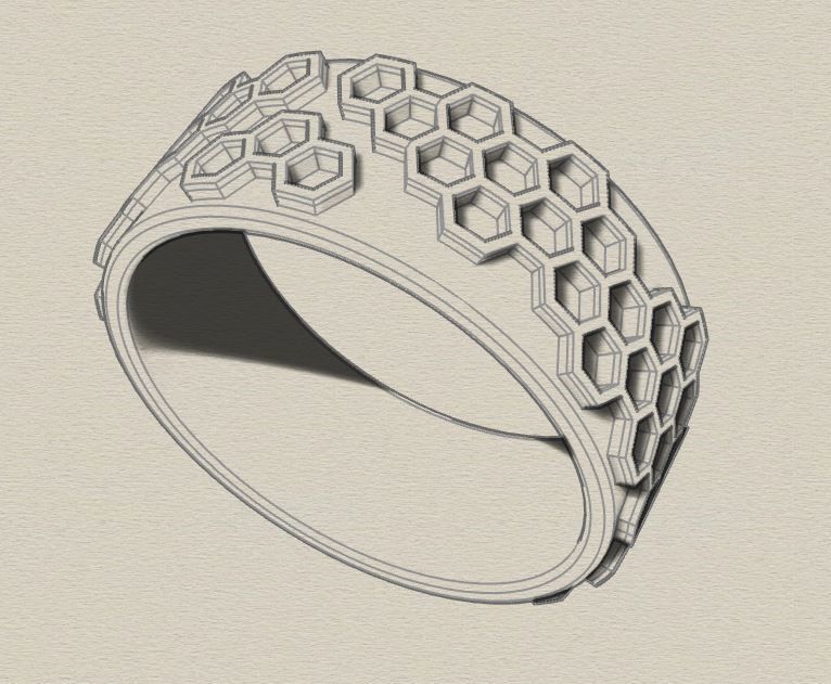 Ring Silver 3D print model_4