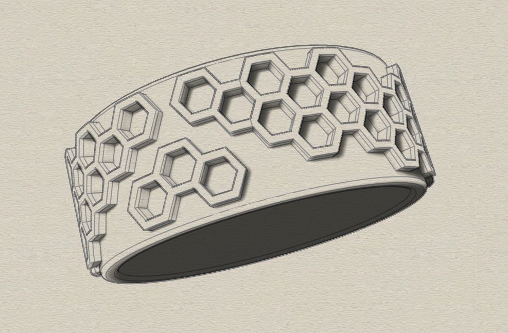 Ring Silver 3D print model_5