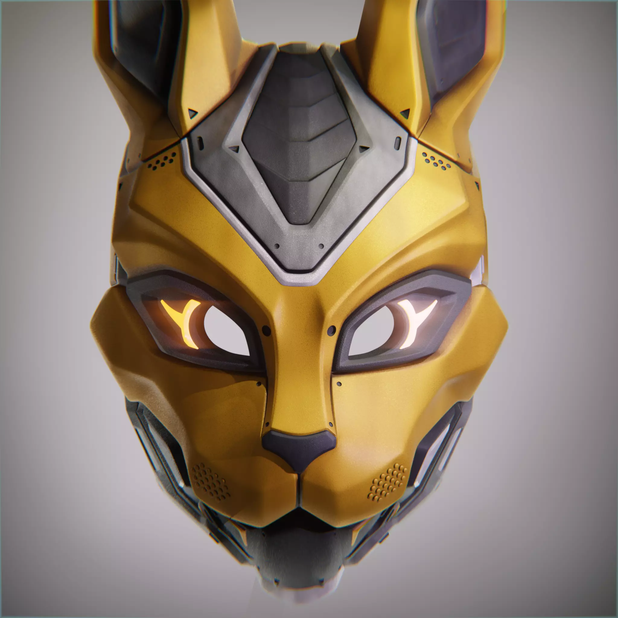 EVO RABBIT - futuristic cosplay mask 3D print model