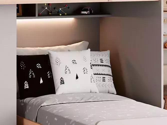Kids Bedroom 3D model 6