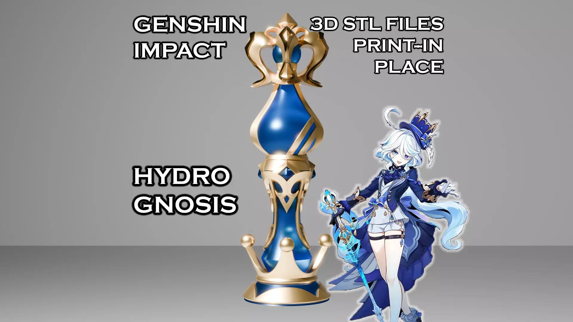 Hydro Gnosis - Genshin Impact - Gnosis of Furina - 3D Printable 3D print model
