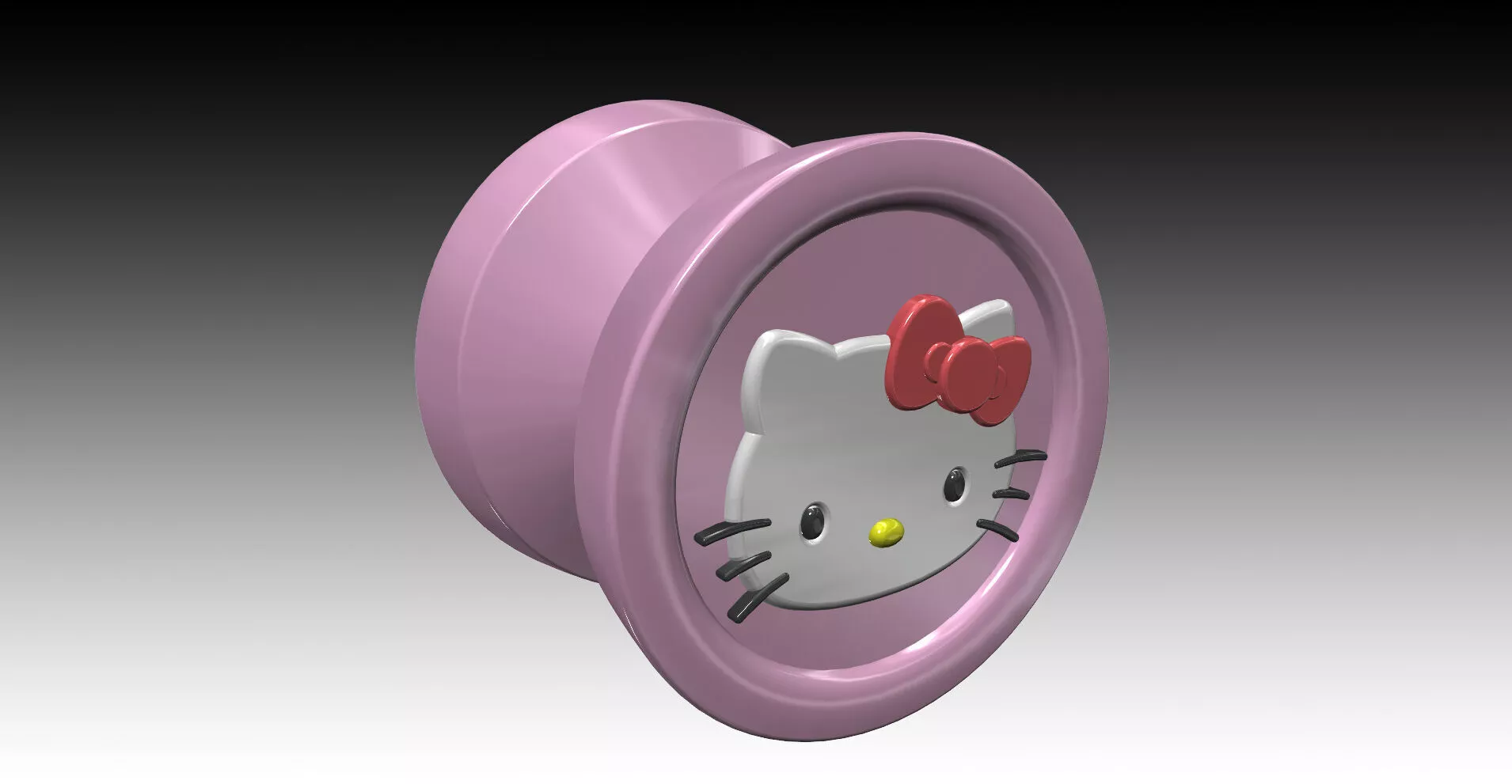 yoyo -hello-kitty- 3D print model