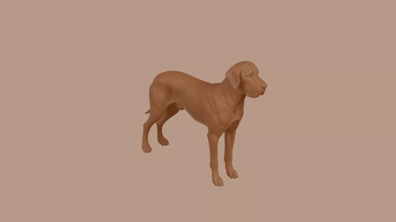 Great Dane dog 3D print model
