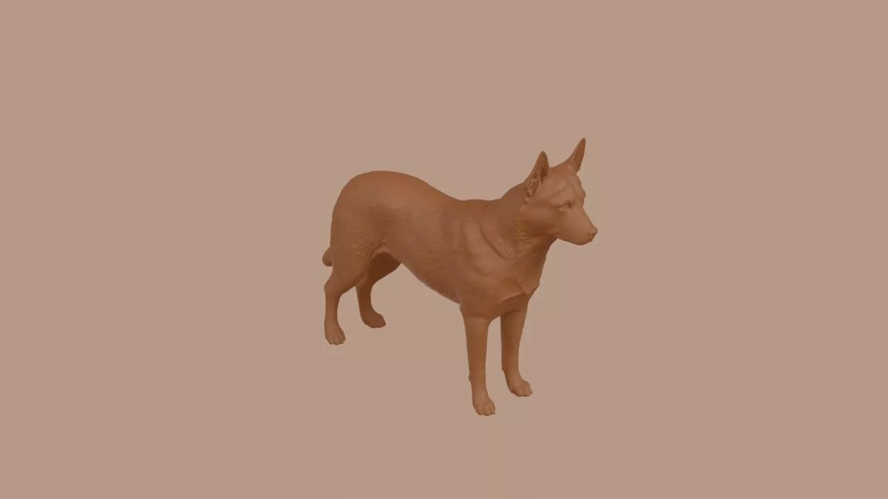 Australian Cattle Dog dog 3D print model