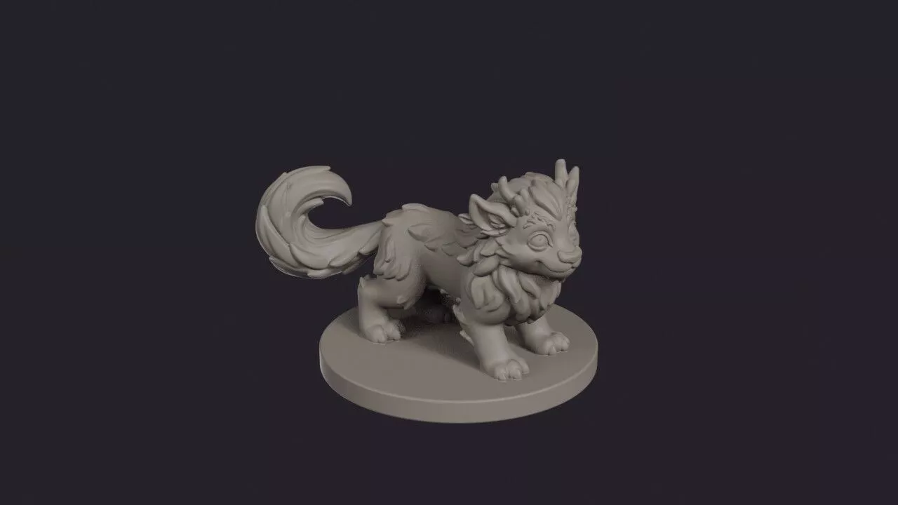 Spirit Beast Mystic Guardian 3D print model