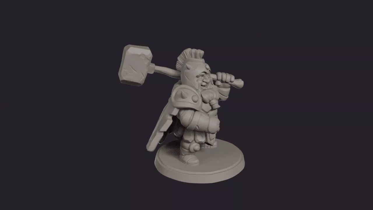 Rock Warlord Stone Chieftain 3D print model