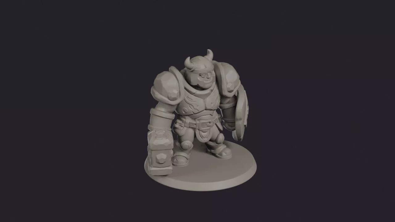 Rock Paladin Stone Crusader 3D print model