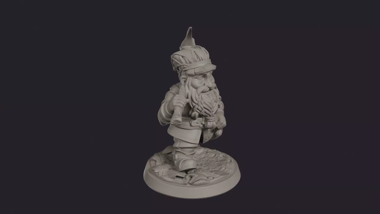 Jungle Dwarf Explorer Digger 3D print model
