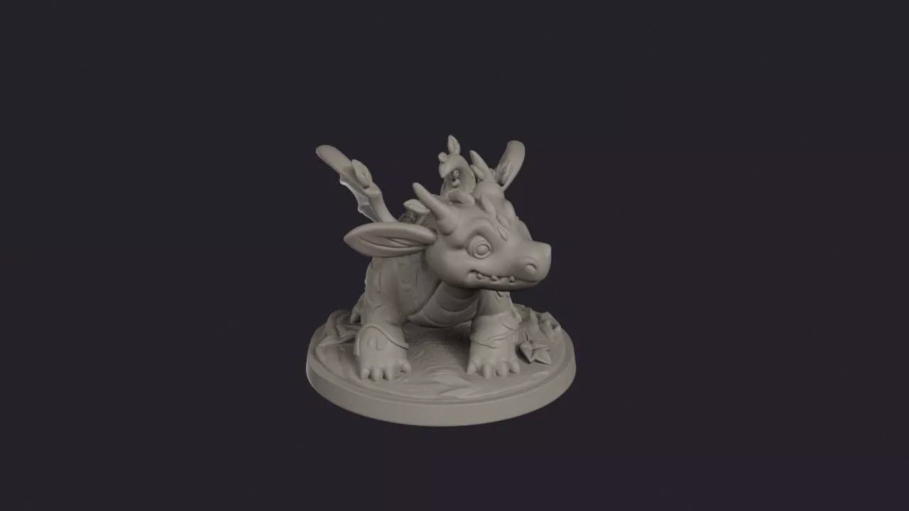Jungle Dragon Leaf Wyrmling 3D print model