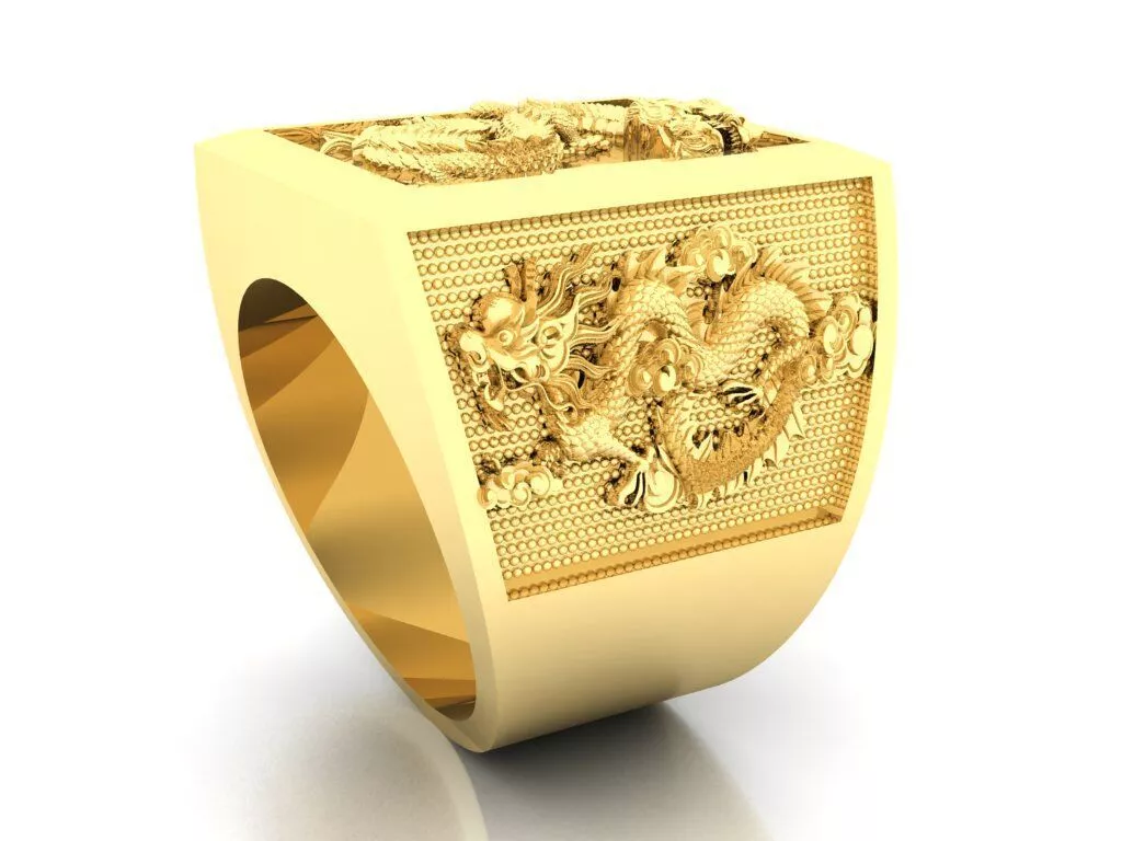 Dragon Ring Jewelry Model 3D print model