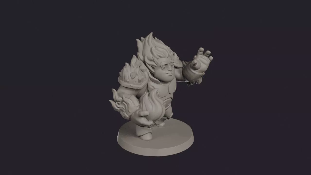Fire Colossus Flame Titan 3D print model