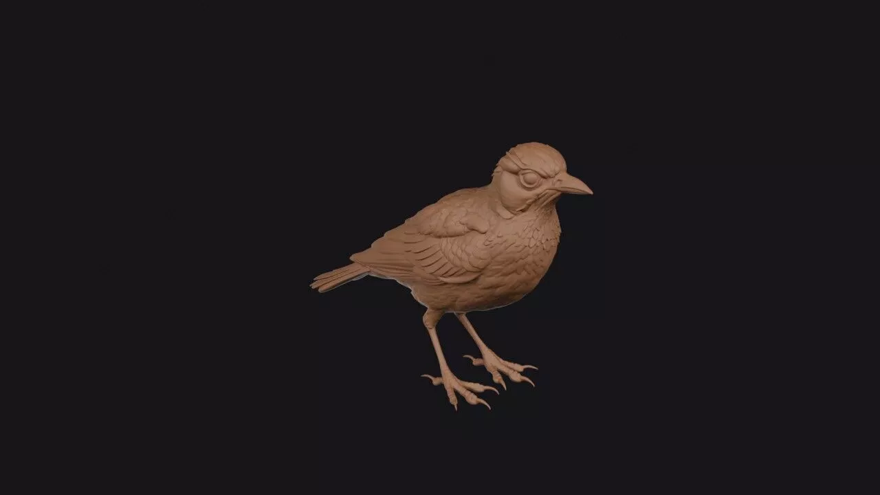 Lark Bird 3D print model