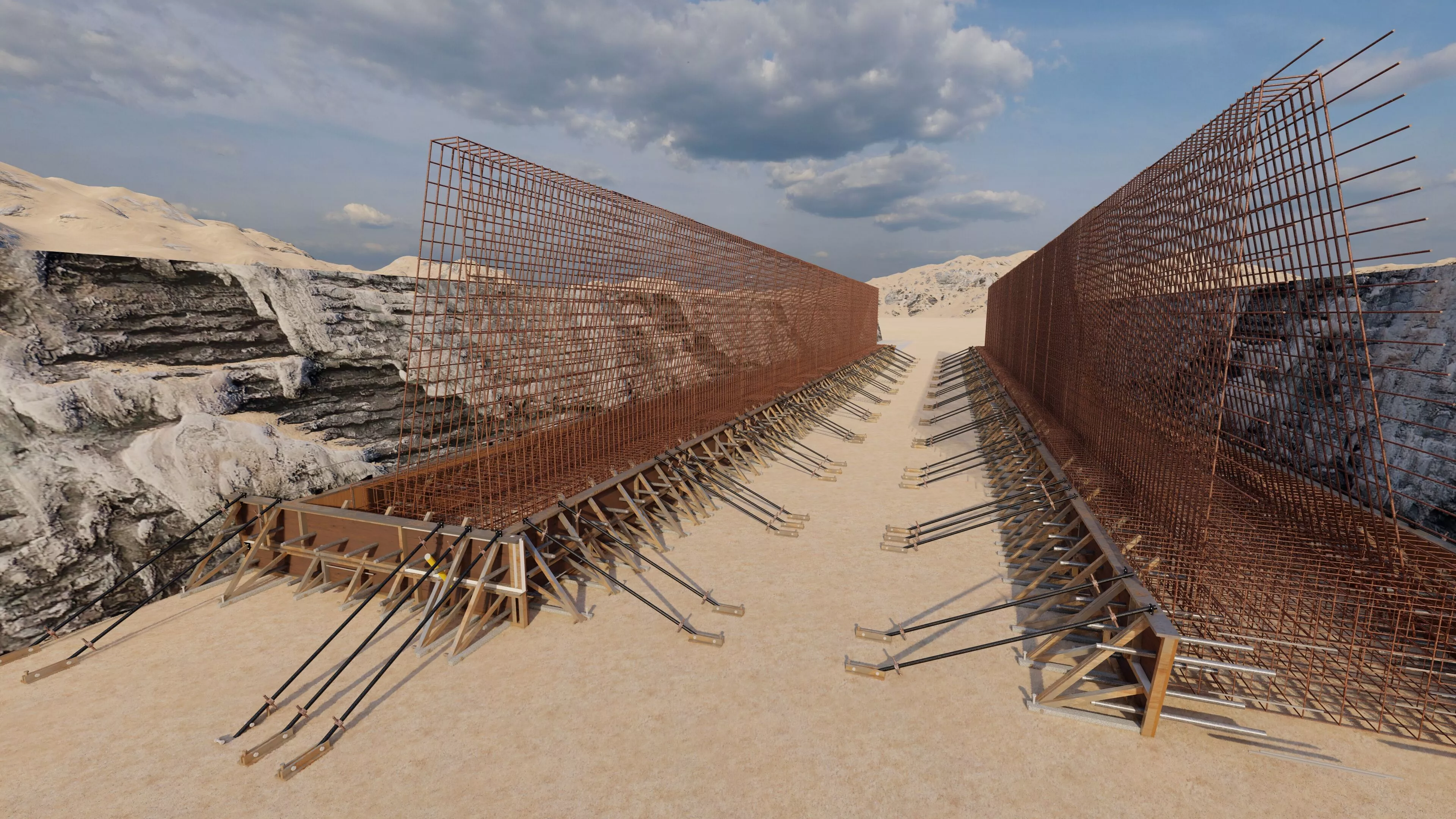 Bridge Construction 3D Model - Detailed Look into Infrastructure 3D model