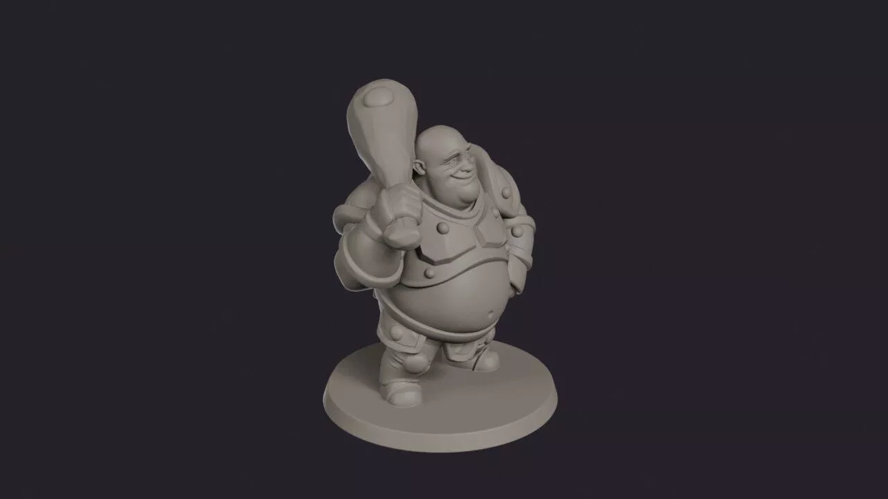 Fat Colossus Club Bruiser 3D print model