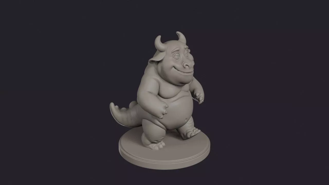 Fat Beast Rotund Brute 3D print model