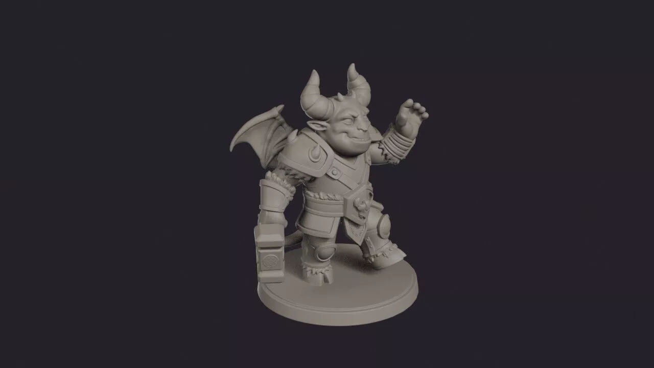 Demon Warrior Infernal Raider 3D print model