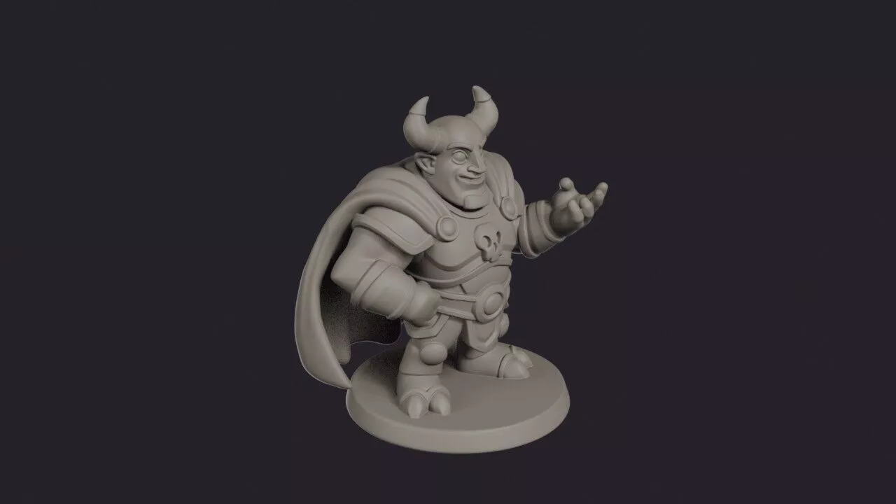 Demon Lord Infernal Overlord 3D print model