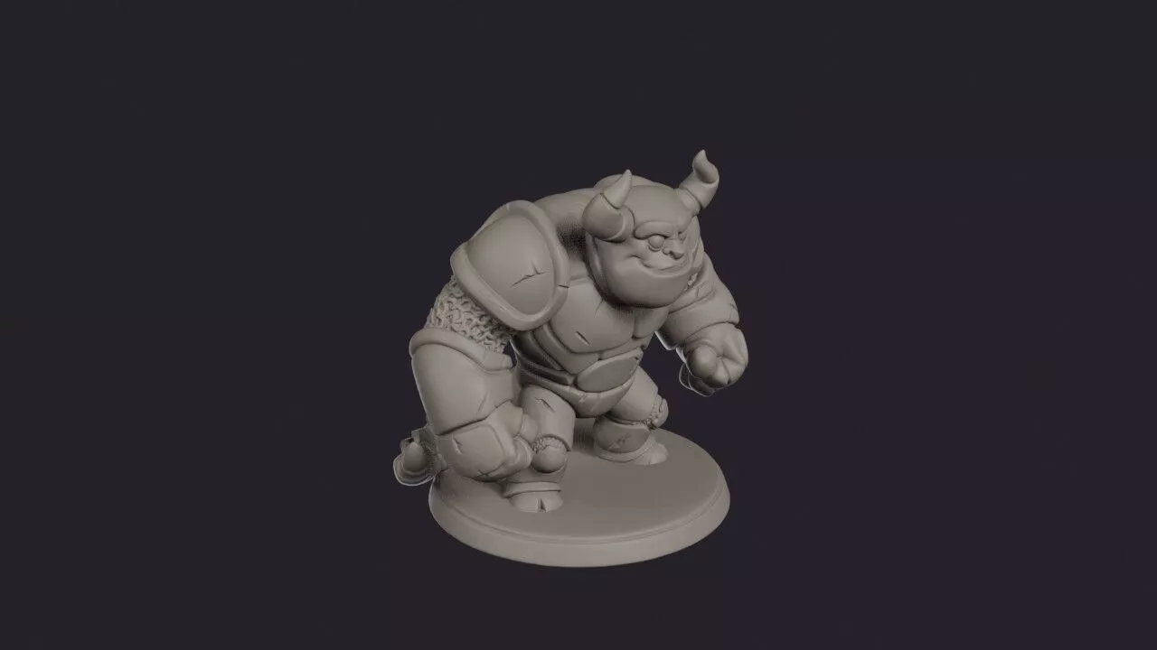 Demon Colossus Brutish Titan 3D print model