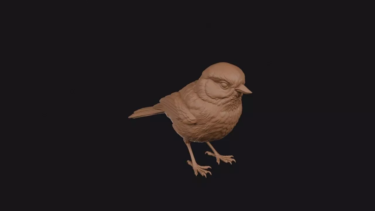 Chickadee 3D print model