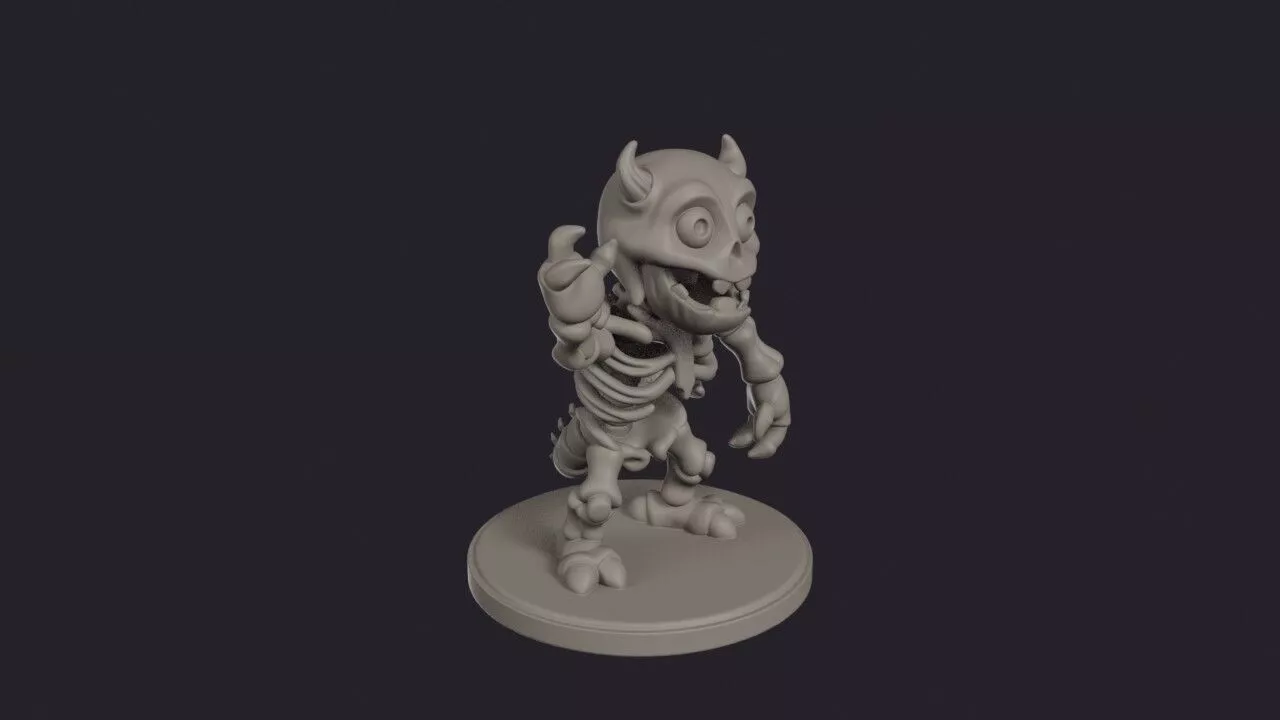 Bone Monster Rattling Fiend 3D print model