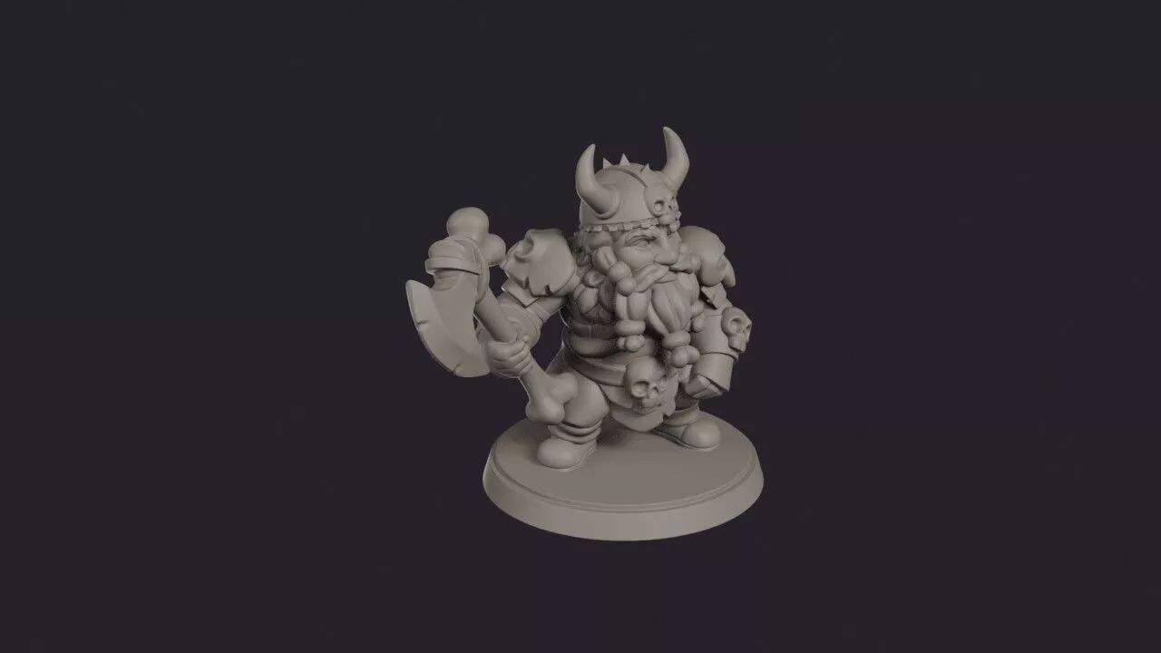 Bone Dwarf Skull Reaver 3D print model