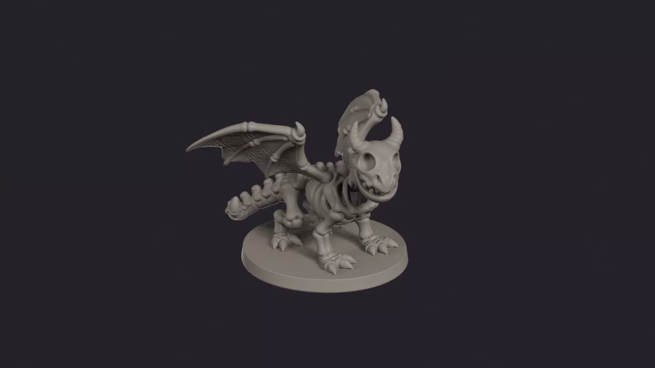 Bone Dragon Undead Wyrm 3D print model